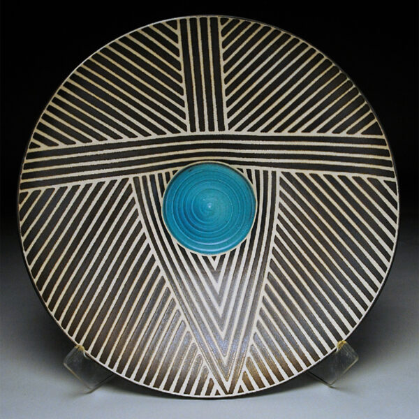 Arrow with Blue Sun Bowl by Nicholas Bernard