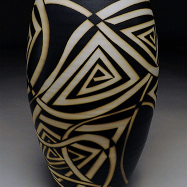 Offset Mazes and Vines Vase by Nicholas Bernard