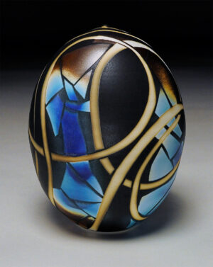 Bottle with Vines and Color by Nicholas Bernard