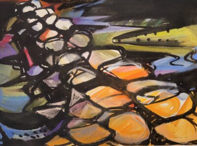 Breakwater No3 by Myrna Harrison