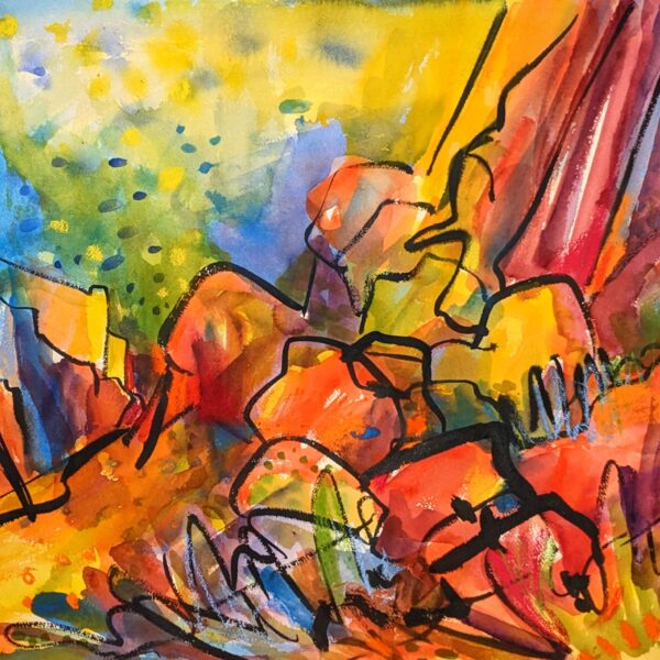 Castle Hot Springs Road No4 by Myrna Harrison
