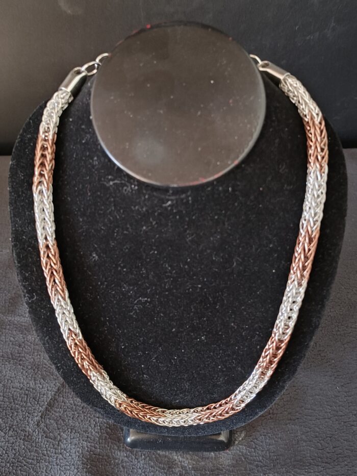 Silver and Copper Roman Chain by Nancy Bihler NB1467