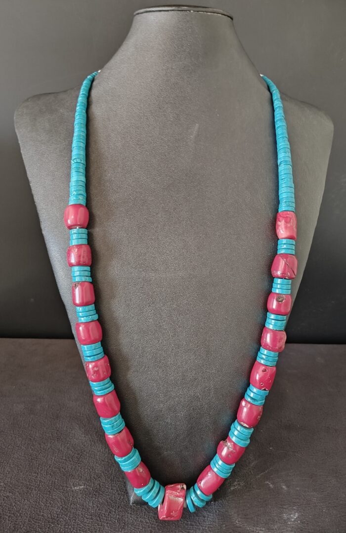 Graduated Coral Necklace by Smokey Cruz