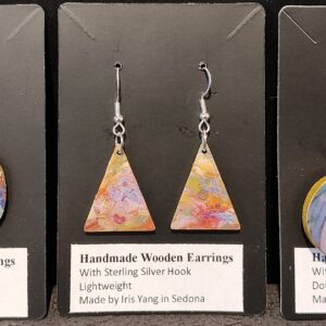 Handmade Wooden Earrings by Iris Yang