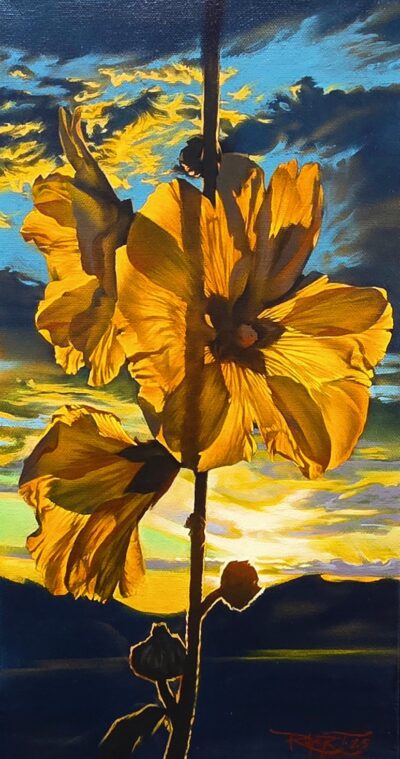 Hollyhock (Dawn) by Alex Rupert