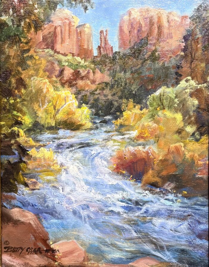 Cathedral Rocks in the Fall by Betty Carr