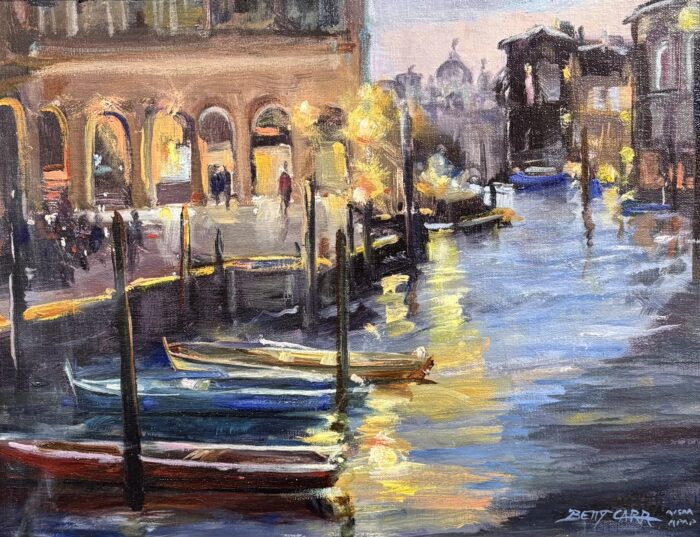 Evening Concert on the Grand Canal, Italy by Betty Carr