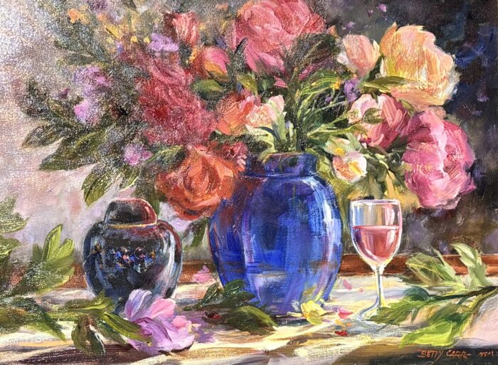 Peonies in Morning Light by Betty Carr