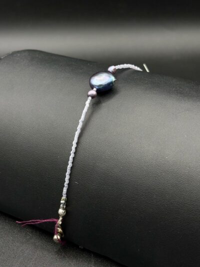 Jumbo Baroque Peacock Pearl with Freshwater Pearls Bracelet by Nancy Leicht NanSP1