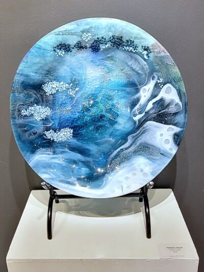 Rainbow Clouds Wall Bowl by Susan Moody