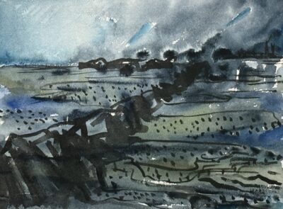 Storm Over Breakwater No1 by Myrna Harrison