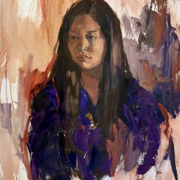 Woman in Purple by Gretchen Lopez