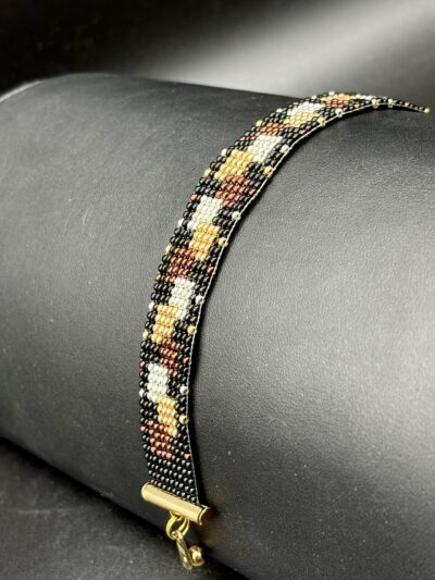 Copper Gold Silver Squares by Nancy Leicht NanC9