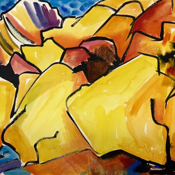 Sunny Rock Landscape by Myrna Harrison