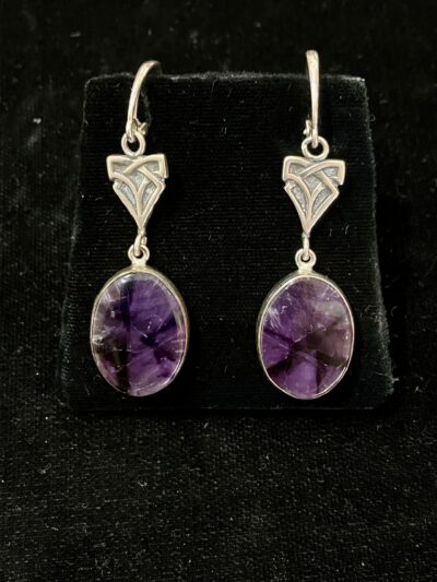 Star Amethyst Earrings by Deanne McKeown