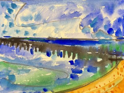 Bay Reflection 2010 by Myrna Harrison