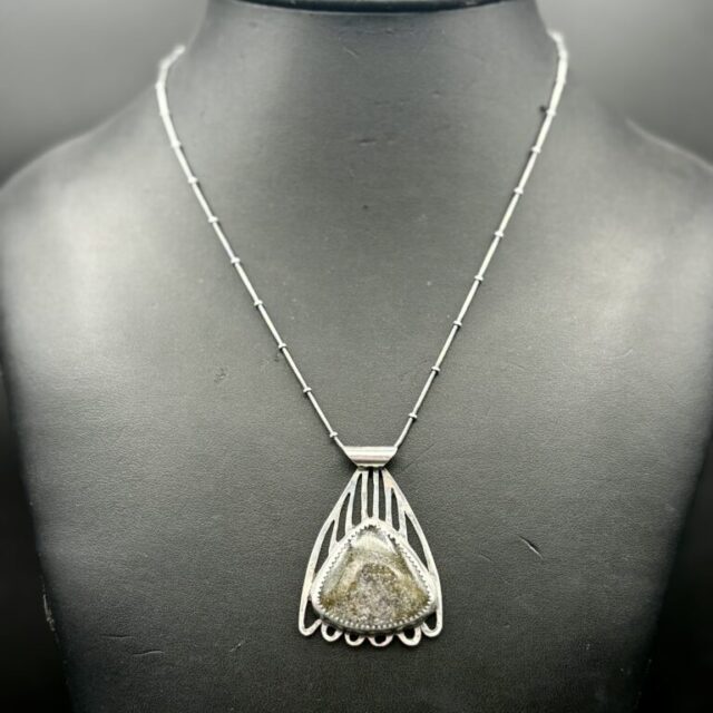 Micah Schist Pendant Necklace KM005 by Kristine Mills