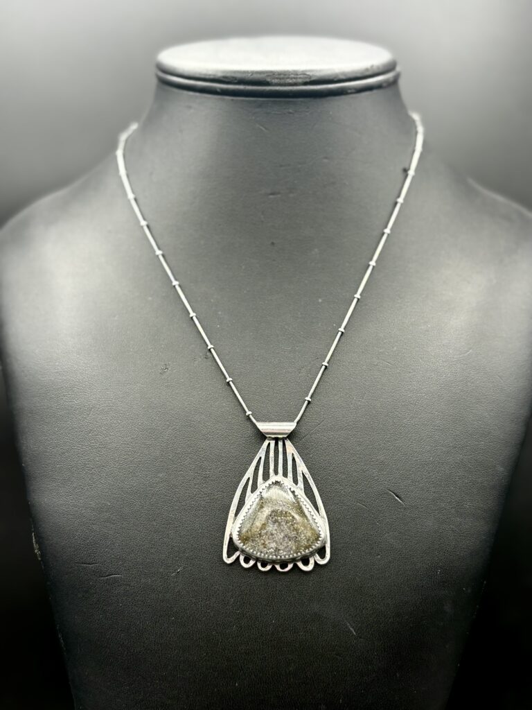 Micah Schist Pendant Necklace KM005 by Kristine Mills