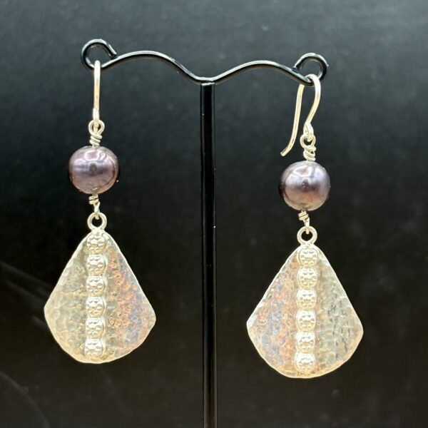 Sterling Shield Design with Pearls by Tom Yazzie TYE-565