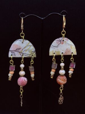 Milk Rose Earrings by Sharon Gilham SCS105E