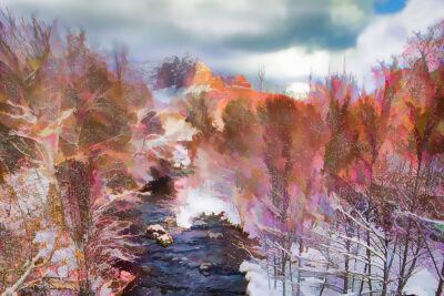 Winter Beauty of Oak Creek by A O Tucker