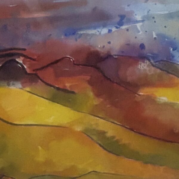 High Desert Sunset Remembered by Myrna Harrison