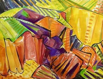 Desert Canyon Series No9 by Myrna Harrison