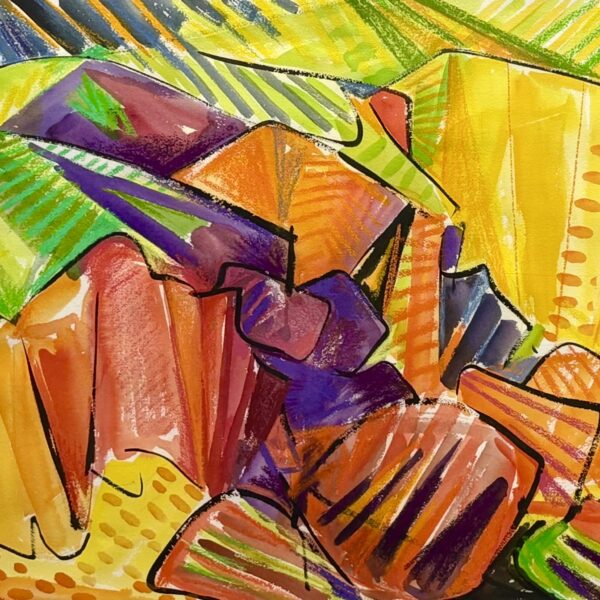 Desert Canyon Series No9 by Myrna Harrison