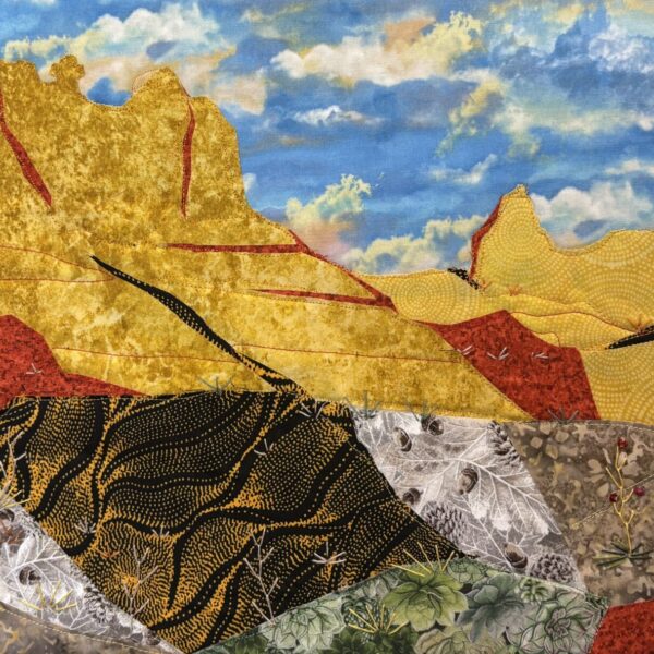 Quilted Red Rocks by Sharon McGinnis
