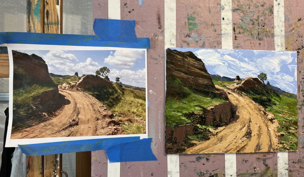 Renee Stevens painting