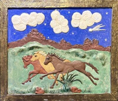 Running in the Red Rocks by Suzy Allan