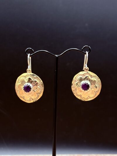 Bronze Concho with Paua Shell by Tom Yazzie TYE-819