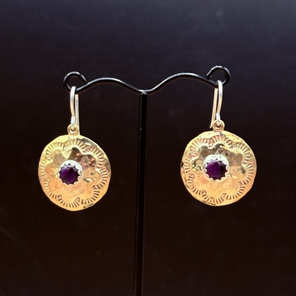 Bronze Concho with Paua Shell by Tom Yazzie TYE-819