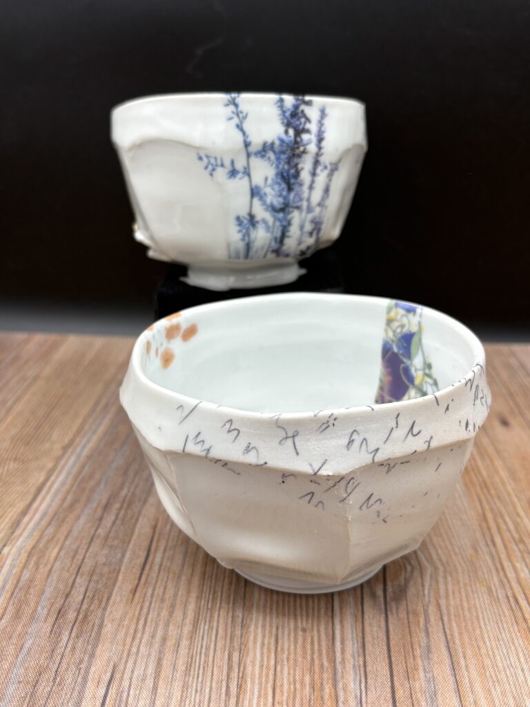 Faceted Tea Bowl by Laura Bloomenstein