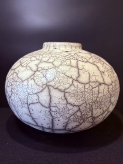 Large Naked Raku Pot by Jeff Perkins