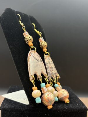 Light Agua and Peach Tulips by Sharon Gilham SCS309E