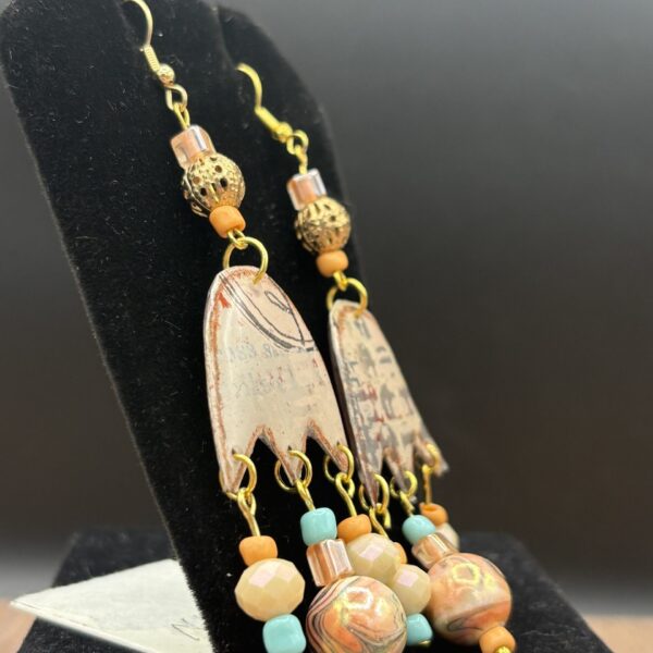 Light Agua and Peach Tulips by Sharon Gilham SCS309E