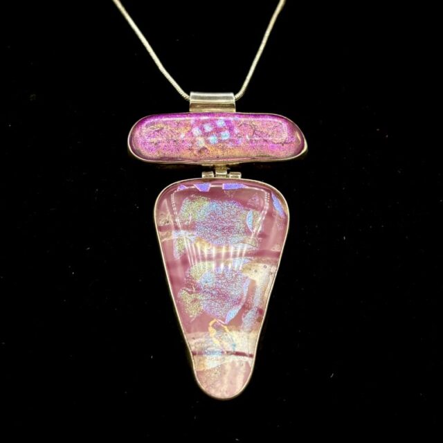 Sterling Silver Double Bezel Pendant by Karen Puckett