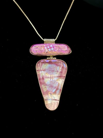 Sterling Silver Double Bezel Pendant by Karen Puckett