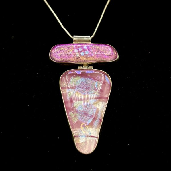 Sterling Silver Double Bezel Pendant by Karen Puckett