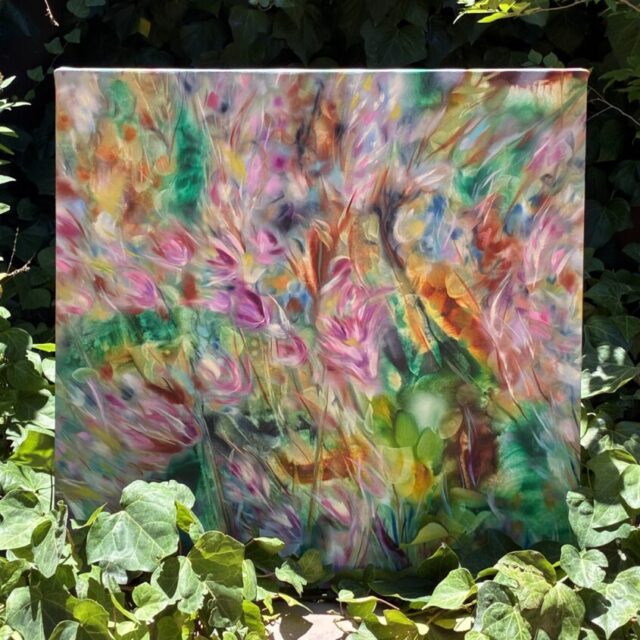 Emerald Flowers II by Khrystyna Kozyuk