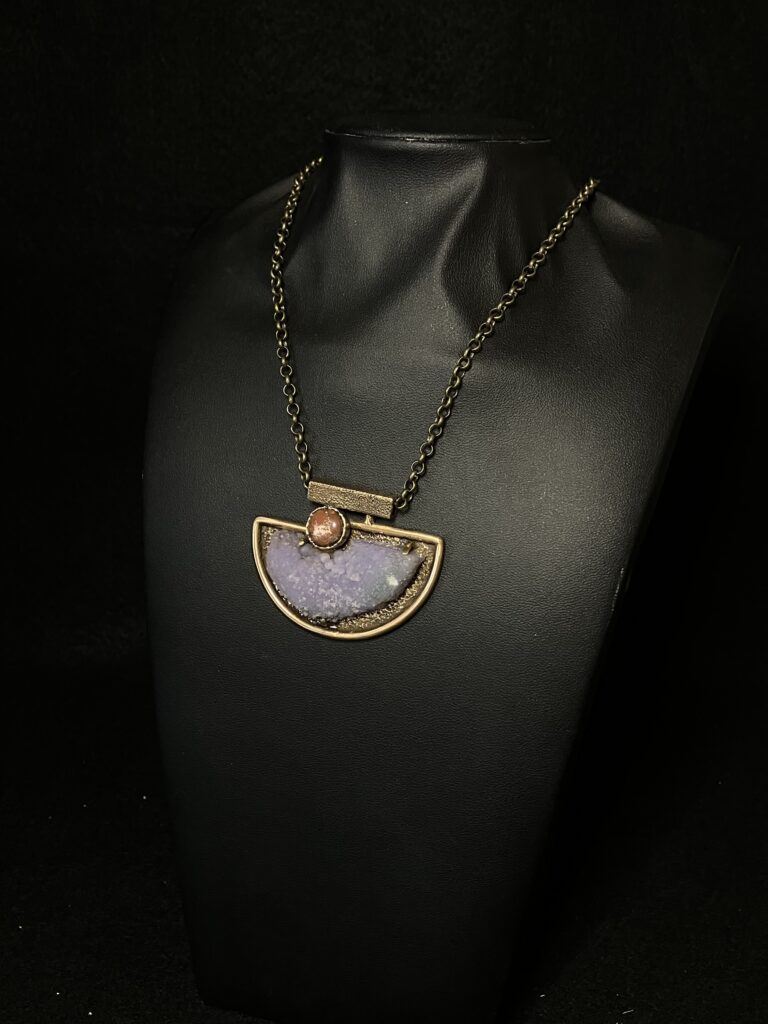 Grape Agate Necklace by Deanne McKeown