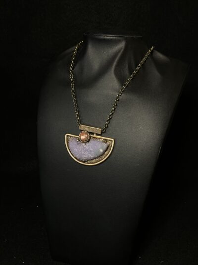 Grape Agate Necklace by Deanne McKeown