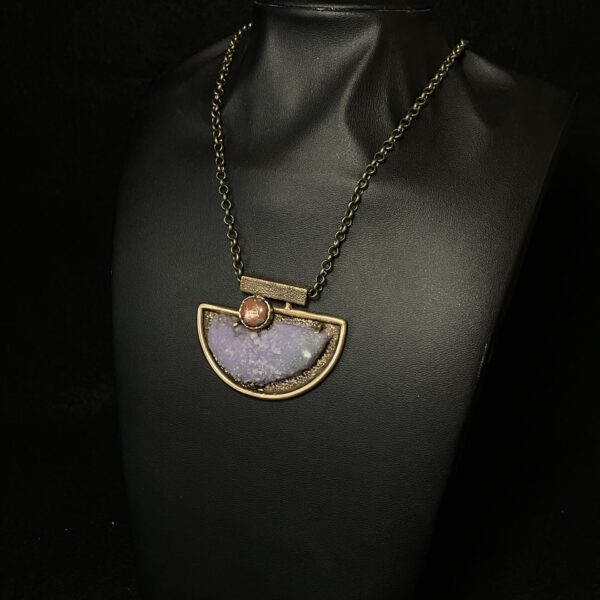 Grape Agate Necklace by Deanne McKeown