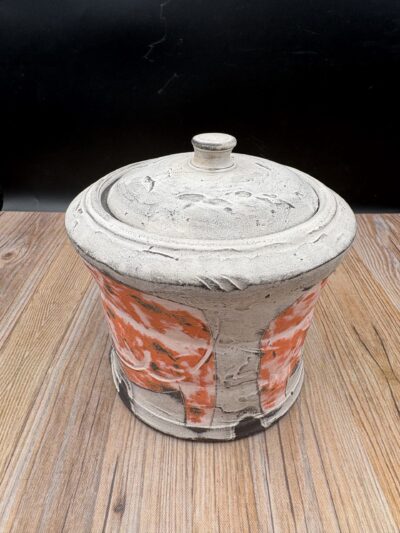 Small Orange Jar by Ben Roti