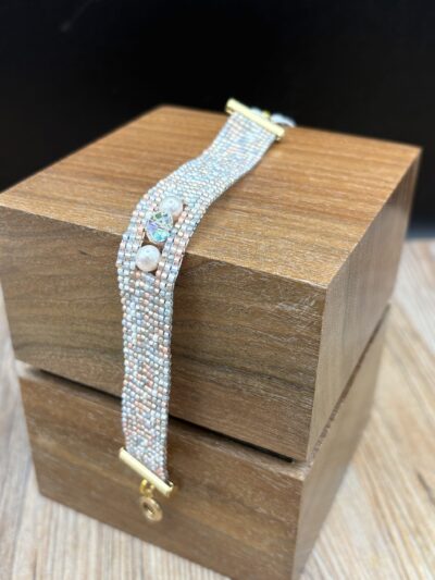 Mixed Pastels Baroque Swarovski Crystals Pearl by Nancy Leicht NAN326.3