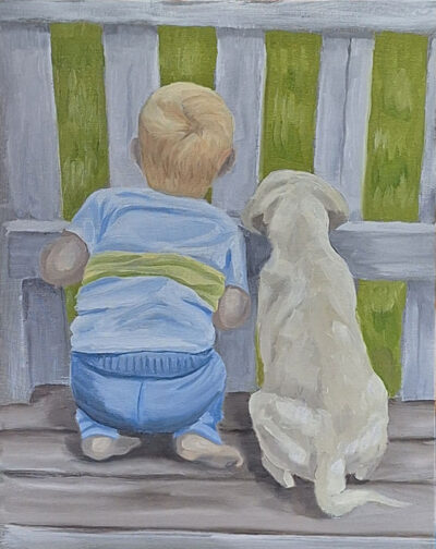 A Boy and His Dog by Wade L'Heureux 45J