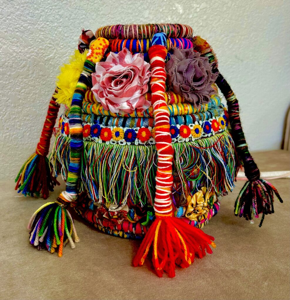 Vivacious Vessels: Fiber-Wrapped Coil Baskets