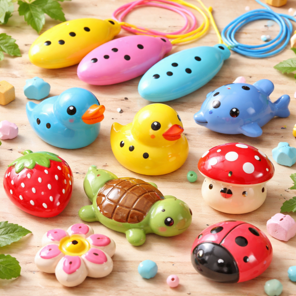 Kids Clay Whistles & Ocarinas