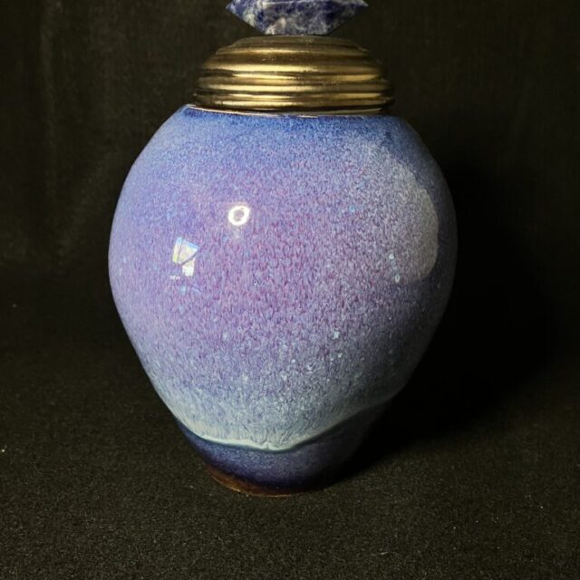 Medium Lapis Crystal Wish Jar by Sharon Penchina